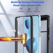 Pachet 360: Husa cu folie integrata Samsung Galaxy S23 FE 5G Defense 360 fata spate - negru