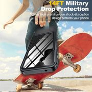 Pachet 360: Husa cu folie integrata Samsung Galaxy S23 FE ShockProof Dust-Water Proof Full Body, negru