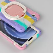 Pachet 360: Husa cu folie integrata pentru Samsung Galaxy Tab A9 8.7 inch X-Armor, baby color