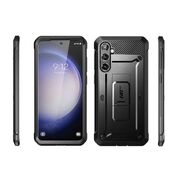 Pachet 360: Husa cu folie integrata Samsung Galaxy S23 FE Supcase Unicorn Beetle Pro, negru