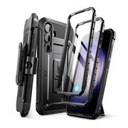 Pachet 360: Husa cu folie integrata Samsung Galaxy S24 Plus Supcase Unicorn Beetle Pro, negru