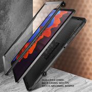 Pachet 360: Husa cu folie integrata Samsung Galaxy Tab S8 Ultra Supcase Unicorn Beetle Pro, negru