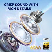 Casti True Wireless Anker SoundCore Liberty 4, ACAA 3.0, Hi-Res Premium Sound, Spatial Audio, Heart Rate Sensor, negru