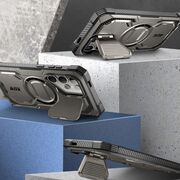 [Pachet 360°] Husa cu folie integrata Samsung Galaxy S24 Ultra I-Blason Armorbox MagSafe, titan gray