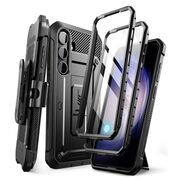 Pachet 360: Husa cu folie integrata Samsung Galaxy S24 Supcase Unicorn Beetle Pro, negru