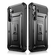 Pachet 360: Husa cu folie integrata Samsung Galaxy S24 Supcase Unicorn Beetle Pro, negru