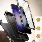Pachet 360: Husa cu folie integrata Samsung Galaxy S24 Supcase Unicorn Beetle Pro, negru