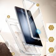 Pachet 360: Husa cu folie integrata Samsung Galaxy S24 Ultra Supcase Unicorn Beetle Pro, transparenta