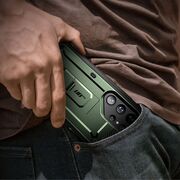 Pachet 360: Husa cu folie integrata Samsung Galaxy S24 Ultra Supcase Unicorn Beetle Pro KickStand, guldan