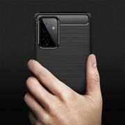 Husa Tech-Protect TPU Carbon pentru Samsung Galaxy A72 - Negru