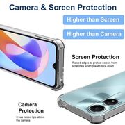 Husa Honor X5 Plus Techsuit Shockproof Clear Silicone, transparenta