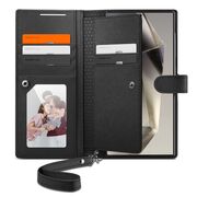 Husa Samsung Galaxy S24 Ultra Spigen Wallet S Plus tip carte, negru