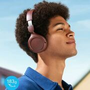 Casti Wireless On-Ear Anker Soundcore H30i, Design Pliabil, Pure Bass, Bluetooth 5.3, burgundy