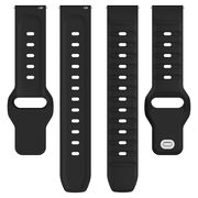 Curea Samsung Galaxy Watch 4/5/6/Active 2, Huawei Watch GT 3 (42mm)/GT 3 Pro (43mm) Techsuit, W050 - negru