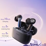 Casti in-ear wireless TWS cu microfon JoyRoom Noise Cancelling, True Wireless, IPX4, negru, JR-BC1