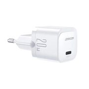 Incarcator Fast Charging Type-C PD20W JoyRoom, alb, JR-TCF02