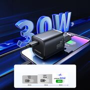 Incarcator priza USB-C Fast Charge JoyRoom, 30W, negru, JR-TCF07