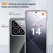 Husa pentru Xiaomi 14 Slim Anti-Shock 1.5mm, Transparent
