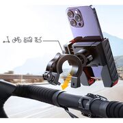 Suport de telefon pentru scuter, bicicleta, motocicleta, carucior - Joyroom JR-ZS266, negru