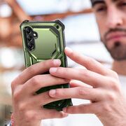 Pachet 360: Husa cu folie integrata pentru Samsung Galaxy S23 FE I-Blason Armorbox, verde