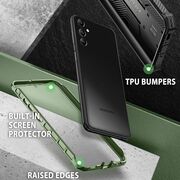 Pachet 360: Husa cu folie integrata pentru Samsung Galaxy S23 FE I-Blason Armorbox, verde