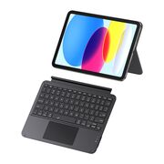 Husa magnetica cu tastatura iPad 11 2025, iPad 10 2022 Baseus Brilliance Detachable, negru