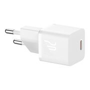 Incarcator priza Baseus - wall charger (p10110900213-01) - gan, type-c, 20w, cu cablu type-c la type-c, 100w, 1m - moon white