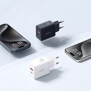Incarcator priza Baseus - wall charger (p10111404113-00) - usb, type-c, fast charge 30w - cluster black