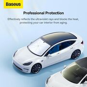 Parasolar auto pliabil tip umbrela Baseus, negru, C20656100111-01