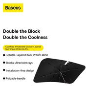Parasolar auto pliabil tip umbrela Baseus, negru, C20656100111-01