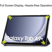 Husa Samsung Galaxy Tab A9+ Plus 11 inch UltraSlim de tip stand, functie sleep/wake-up, solar system