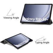 Husa Samsung Galaxy Tab A9+ Plus 11 inch UltraSlim de tip stand, functie sleep/wake-up, girl bookstore