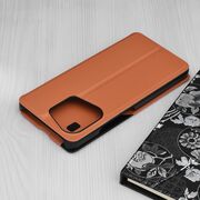 Husa Xiaomi Redmi Note 13 4G Eco Leather View flip tip carte, orange