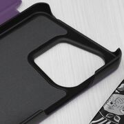Husa Xiaomi Redmi Note 13 4G Eco Leather View flip tip carte, mov