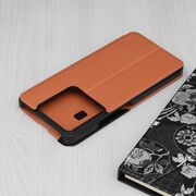 Husa Xiaomi Redmi Note 13 Pro 5G Eco Leather View flip tip carte, orange