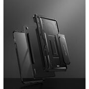 Pachet 360: Husa cu folie integrata Samsung GALAXY TAB S9 FE KEVLAR PRO360 (fata spate), negru