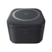 Statie de incarcare 2-in-1 Magnetic Wireless Charger cu MagSafe Baseus Cube Shape, MagSafe, Qi, Type-C, 25W, negru