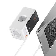 Prelungitor priza Shuko 65W USB, 2xType-C Baseus, PSLR000602
