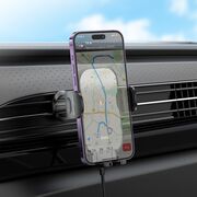 Suport telefon auto cu incarcare wireless Hoco HW4, 15W