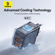 Incarcator GaN priza 2x USB, Type-C, Fast Charging, 30W Baseus, P10111402113-00
