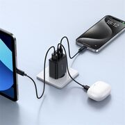 Incarcator GaN priza 2x USB, Type-C, Fast Charging, 30W Baseus, P10111402113-00