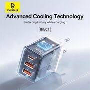 Incarcator GaN priza 2x USB, Type-C, Fast Charging, 30W Baseus, P10111402213-00
