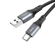 Cablu de date USB la Type-C, 3A, 3m Hoco X92, negru