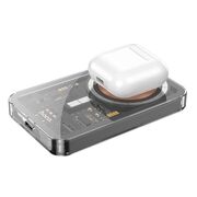 Power bank Apple MagSafe 5000mAh Fast Charge 20W Hoco Q14, negru