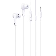 Casti stereo Jack 3.5mm cu microfon Hoco M58, 1.2m, alb
