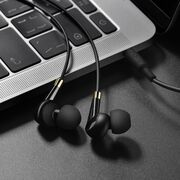 Casti stereo Jack 3.5mm cu microfon Hoco M58, 1.2m, alb