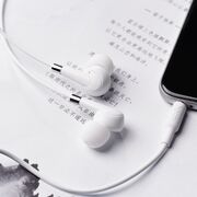 Casti stereo Jack 3.5mm cu microfon Hoco M58, 1.2m, alb