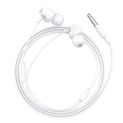 Casti in-ear cu microfon Jack Hoco M60, stereo, HiFi, 1.2m, alb