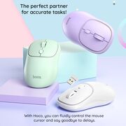 Mouse laptop wireless 2.4G, 1600 DPI Hoco GM25, mov