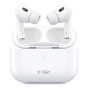 Căști Wireless TWS In-Ear Pro – Bluetooth, Control Tactil, Detectare Automată, Încărcare Wireless MagSafe, Alb